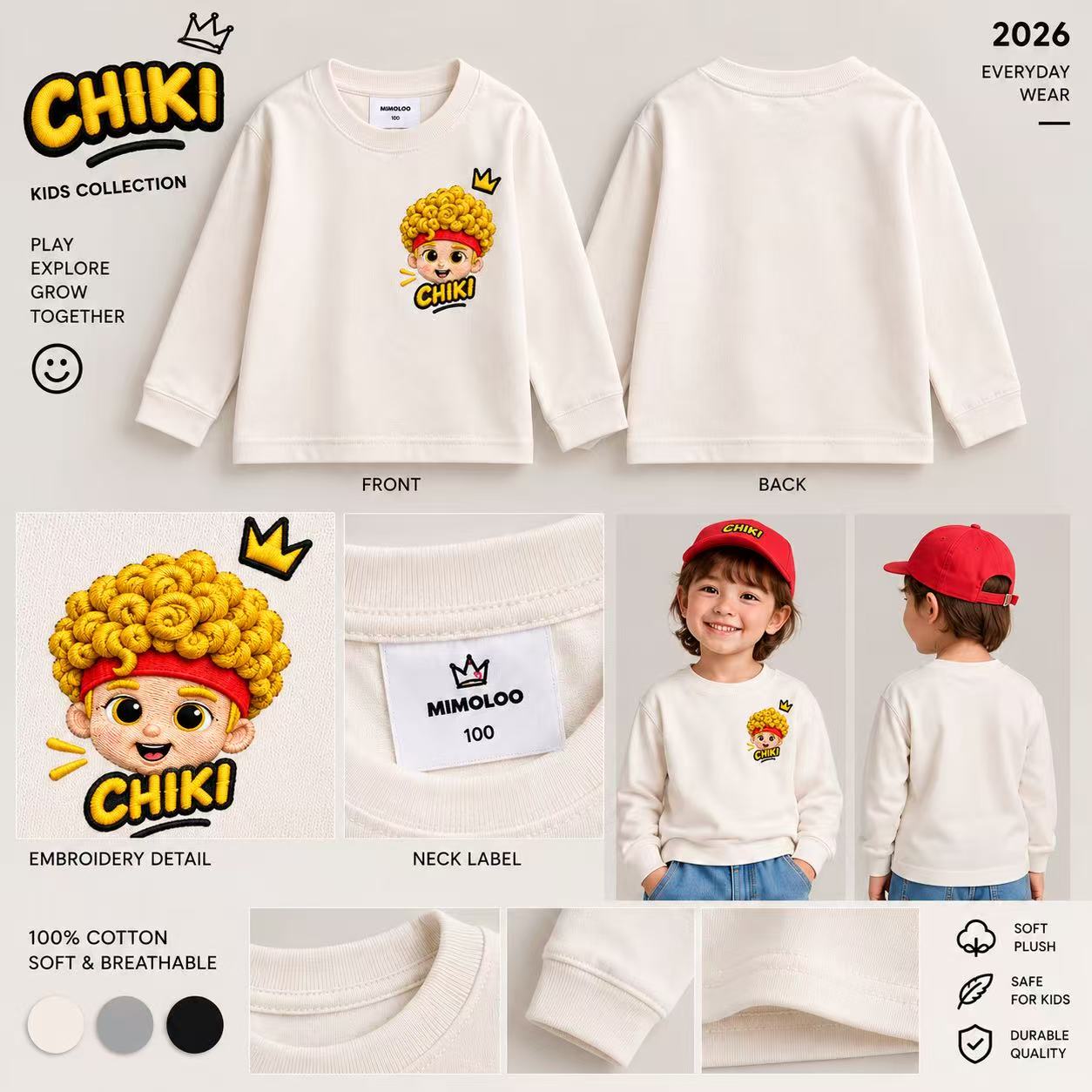 Chicky embroidered sweatshirt product preview