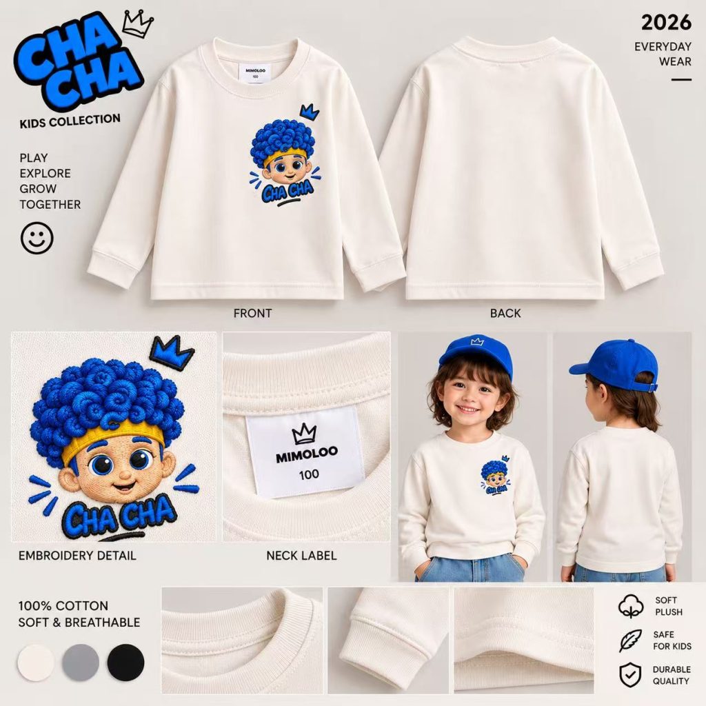 Cha-Cha Embroidered Sweatshirt product preview